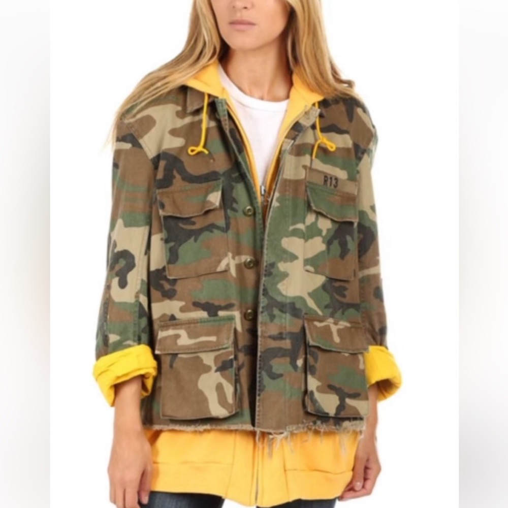 R13 Abu unisex camo jacket XS